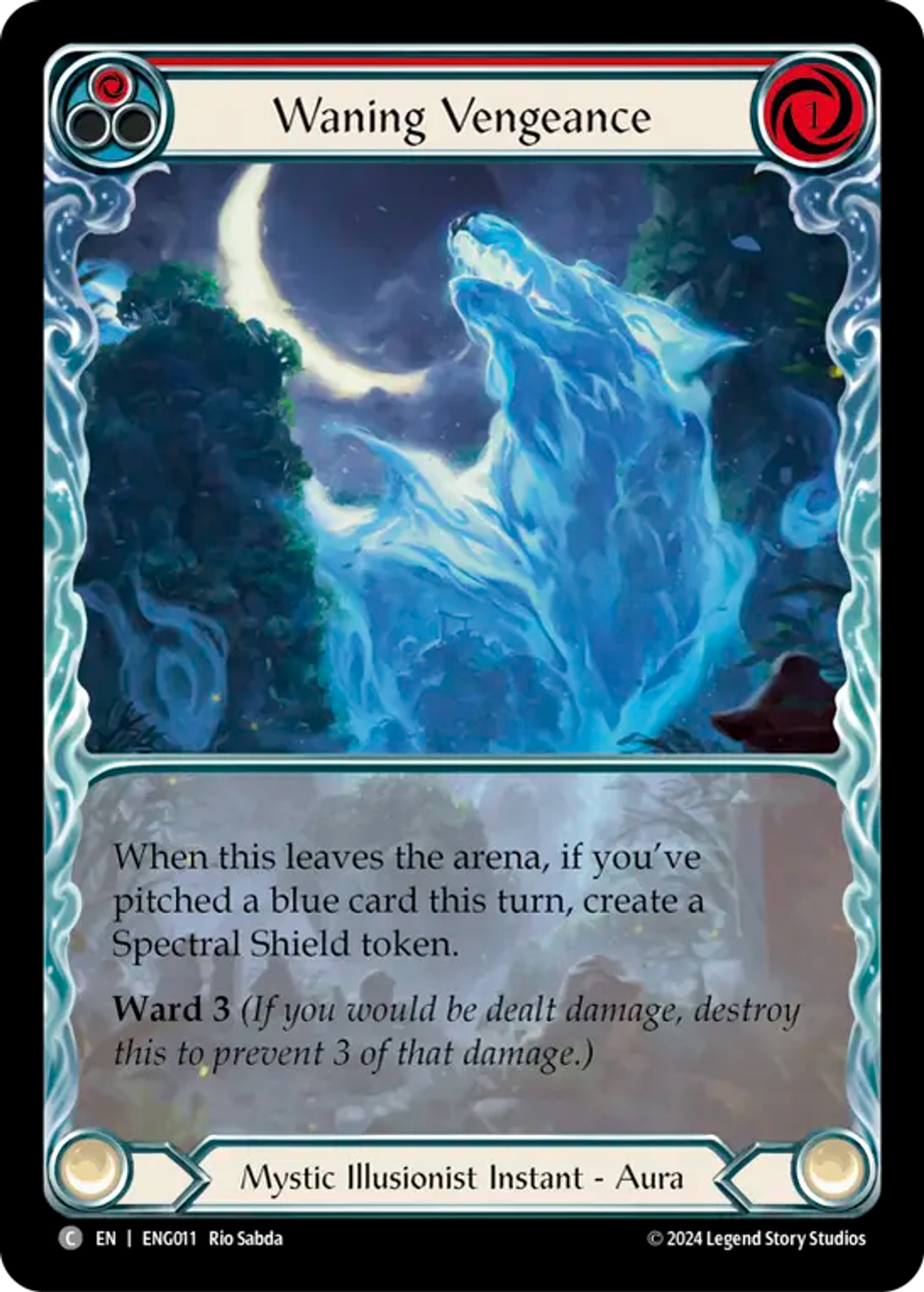 Waning Vengeance (Red) — Enigma - Blitz Deck — Flesh and Blood