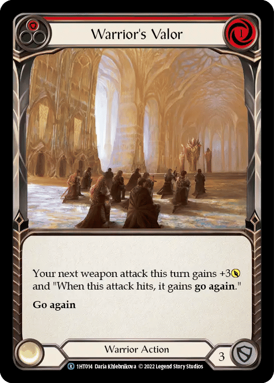 Warrior's Valor (Red) — Dorinthea - Blitz Deck — Flesh and Blood