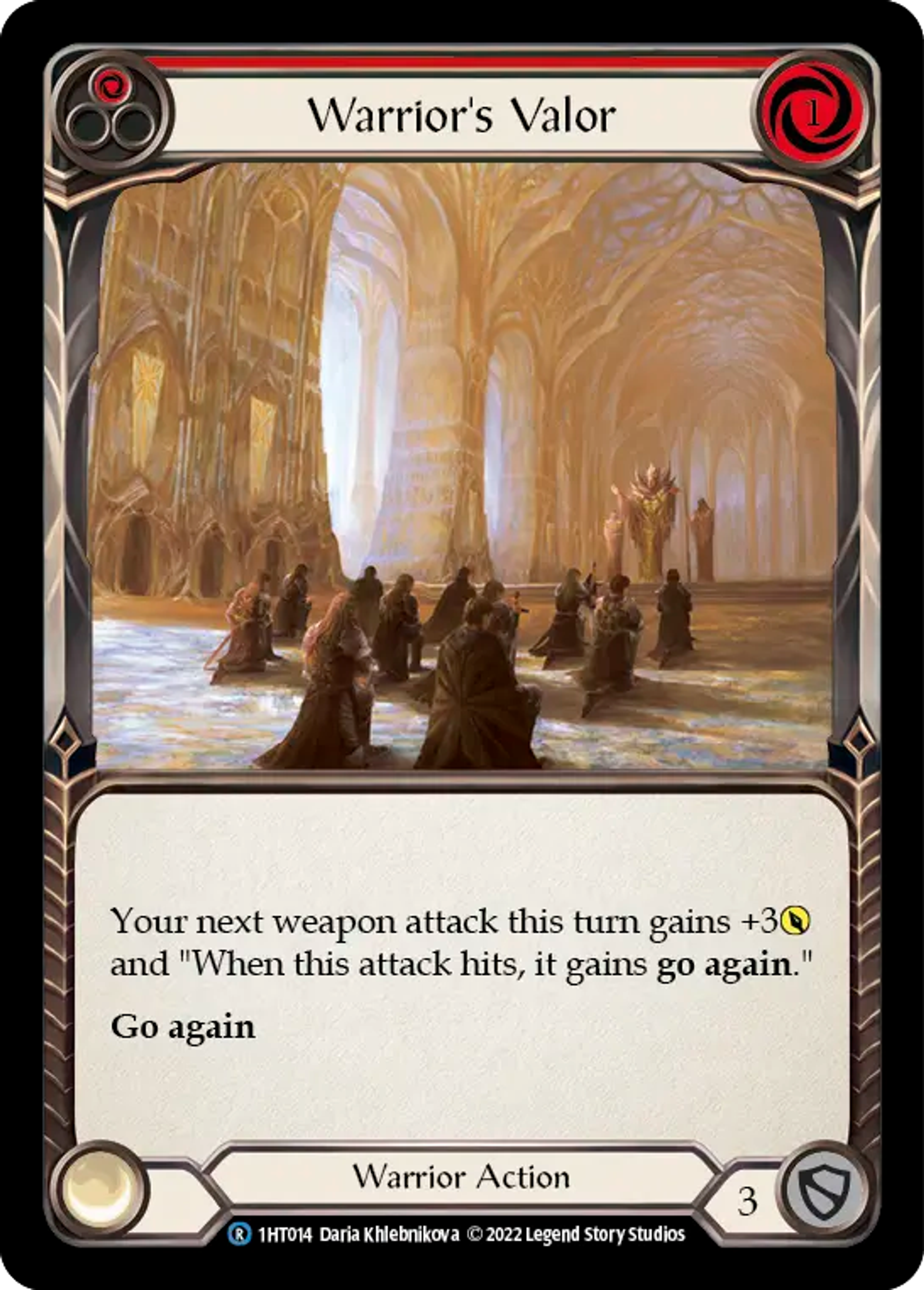 Warrior's Valor (Red) — Dorinthea - Blitz Deck — Flesh and Blood