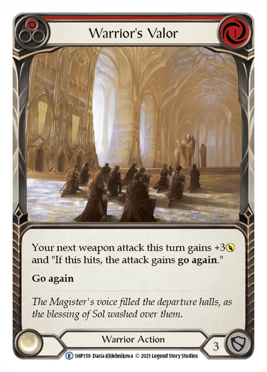 Warrior's Valor (Red) — History Pack 1 — Flesh and Blood