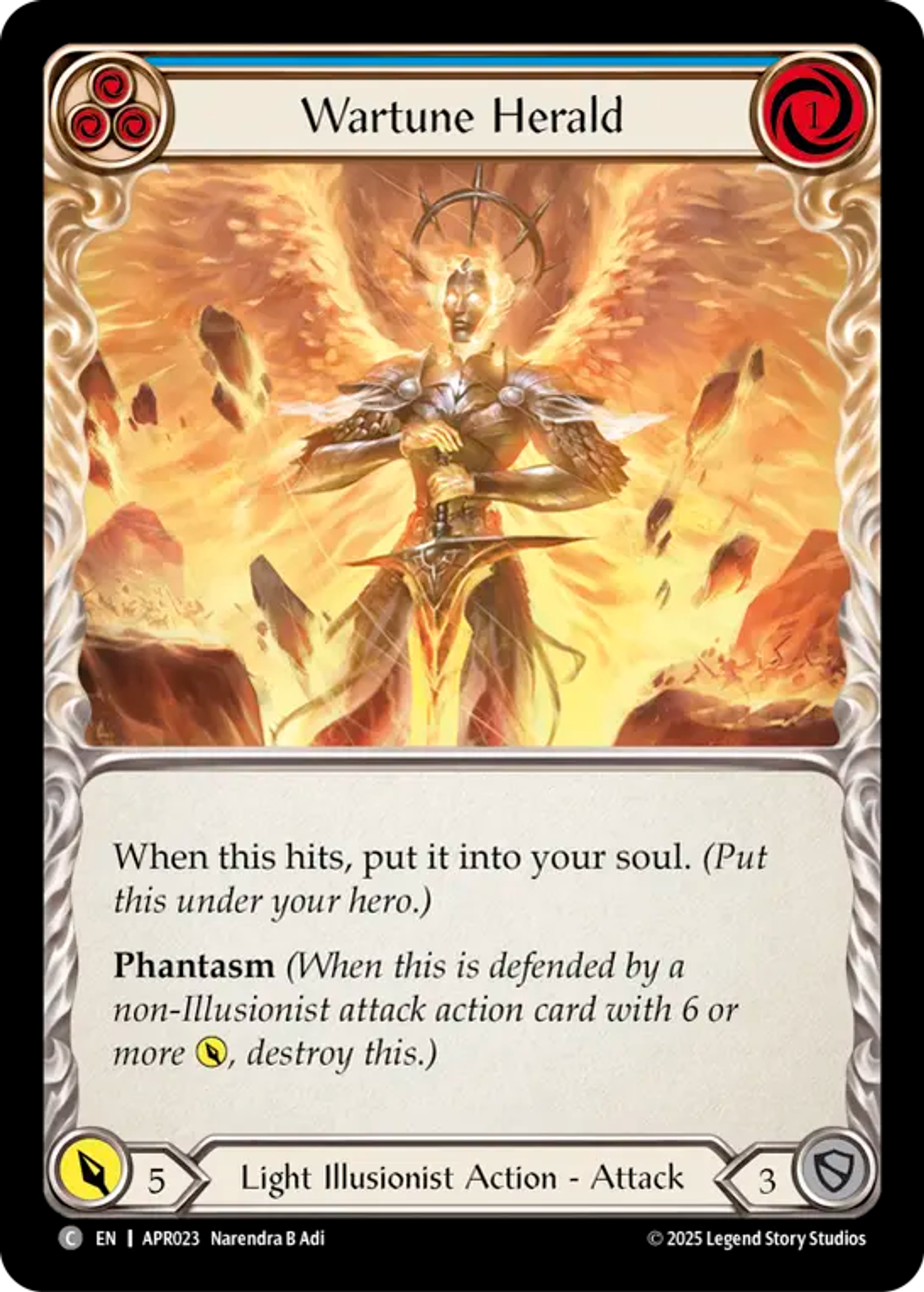 Wartune Herald (Blue) — Armory Deck Legends - Prism Sculptor of Arc Light — Flesh and Blood