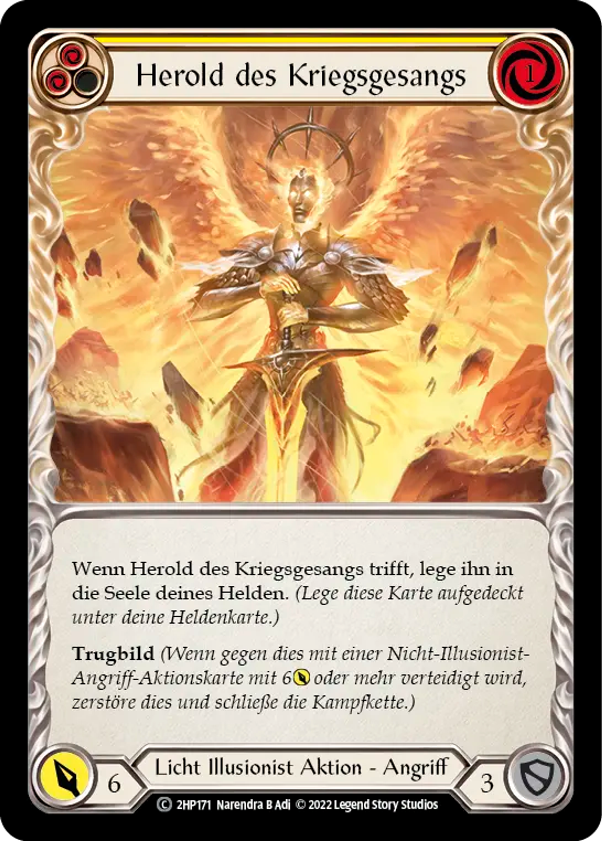 Wartune Herald (Yellow) — History Pack 2 - Black Label — Flesh and Blood