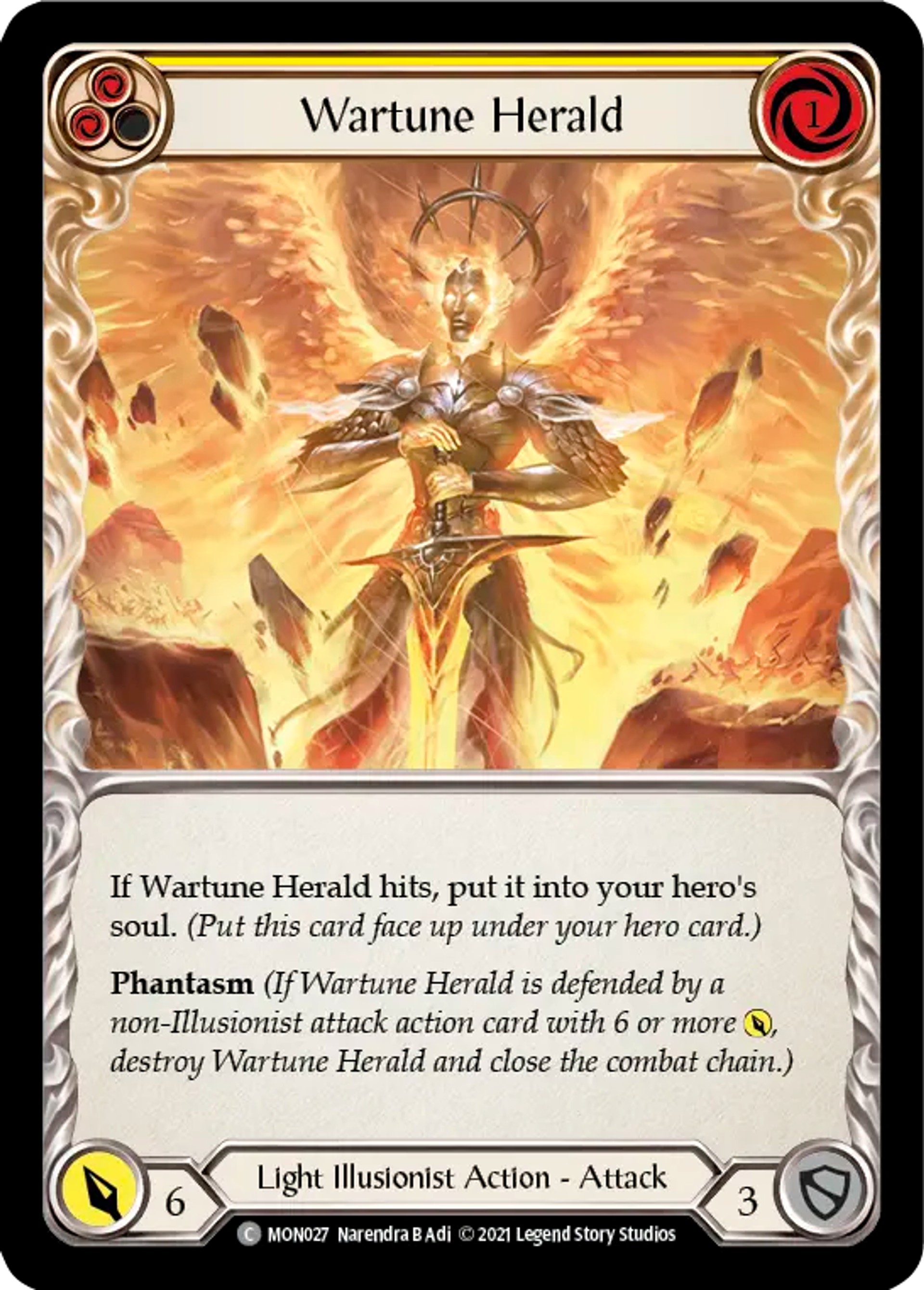 Wartune Herald (Yellow) — Monarch — Flesh and Blood
