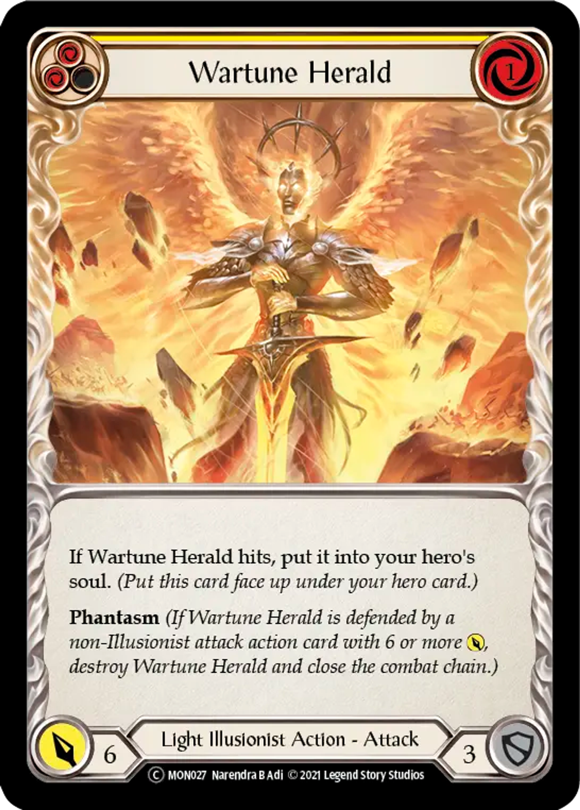 Wartune Herald (Yellow) — Monarch - Unlimited — Flesh and Blood