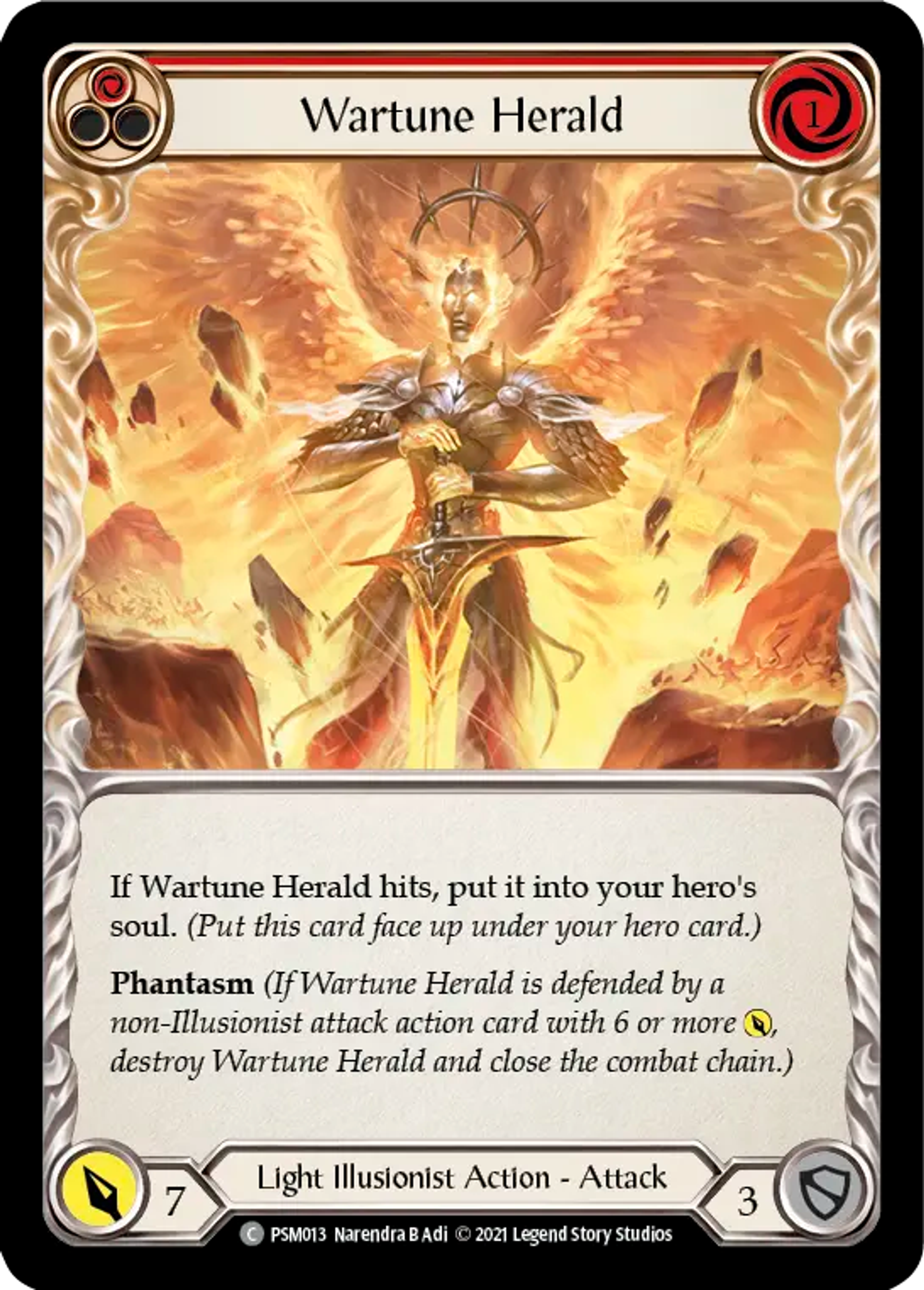 Wartune Herald (Red) — Prism - Blitz Deck — Flesh and Blood
