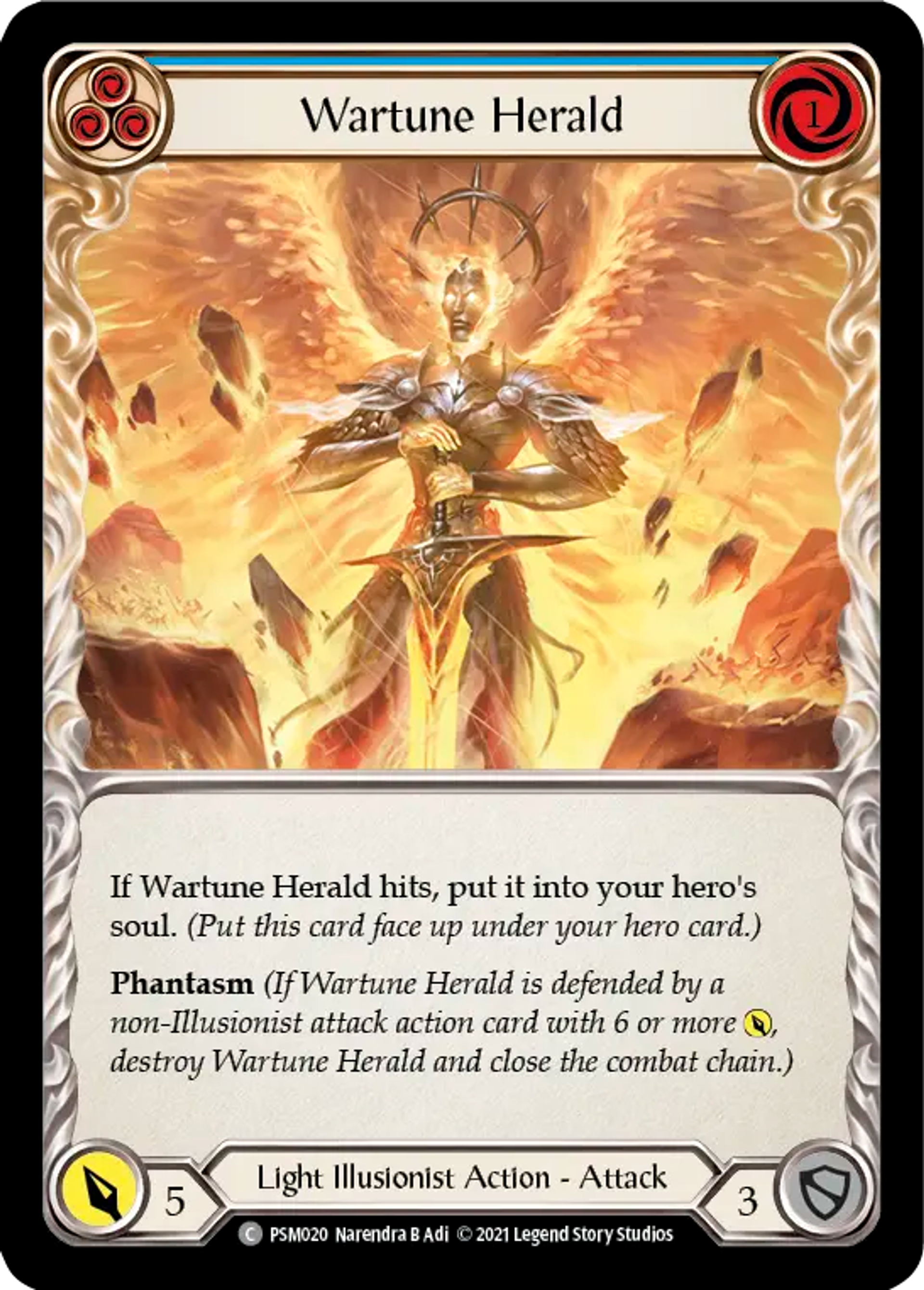 Wartune Herald (Blue) — Prism - Blitz Deck — Flesh and Blood