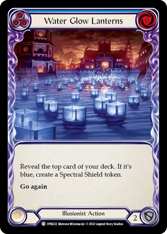 Water Glow Lanterns (Blue) — Dynasty — Flesh and Blood