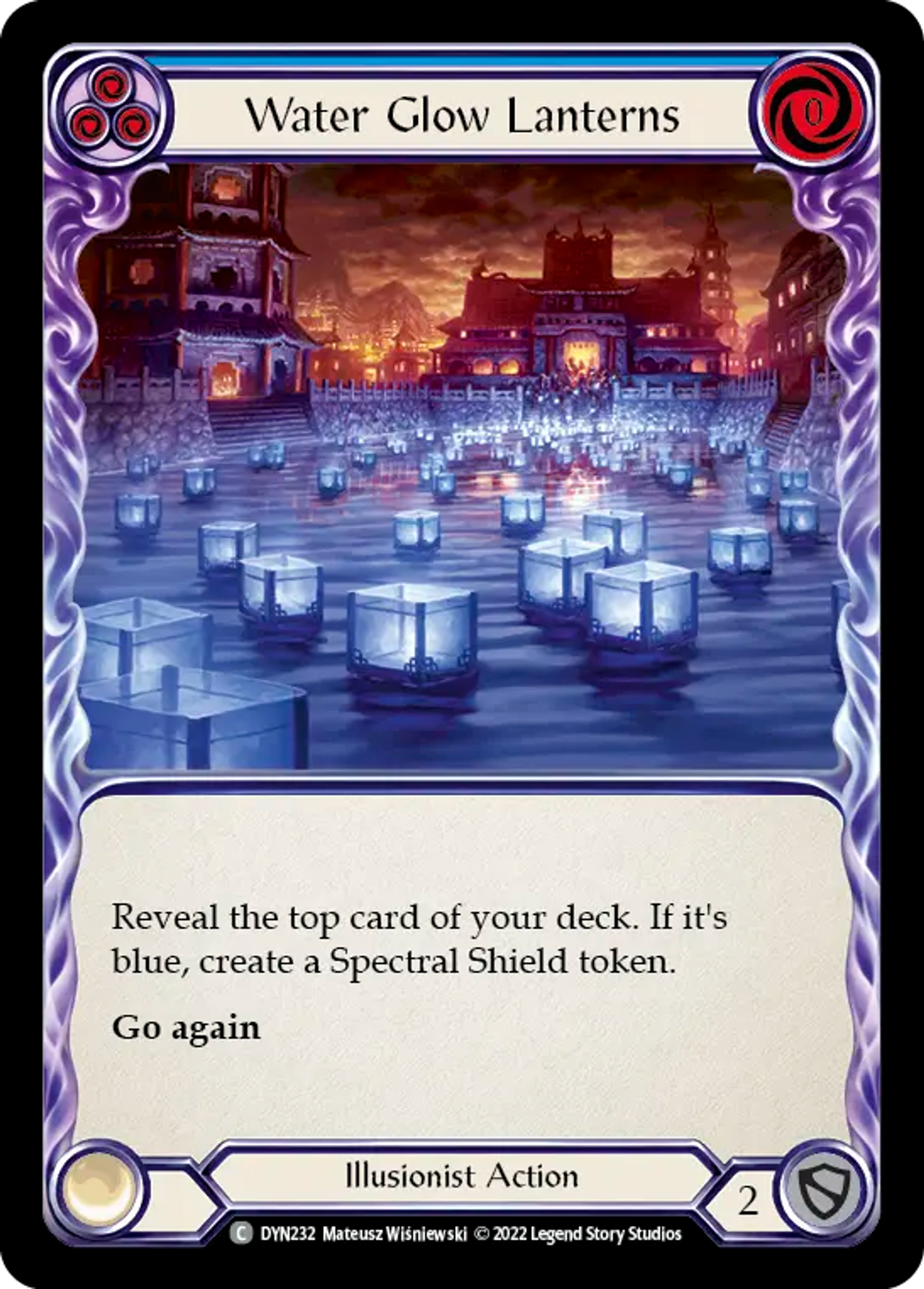 Water Glow Lanterns (Blue) — Dynasty — Flesh and Blood