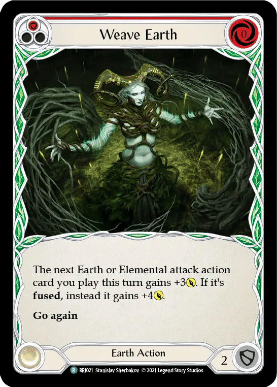 Weave Earth (Red) — Briar - Blitz Deck — Flesh and Blood