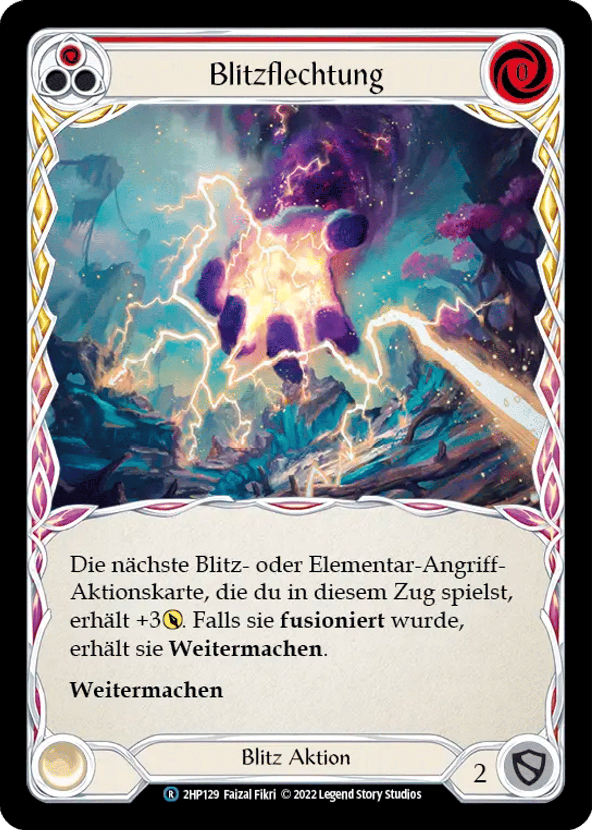 Weave Lightning (Red) from History Pack 2 - Black Label - Flesh and Blood