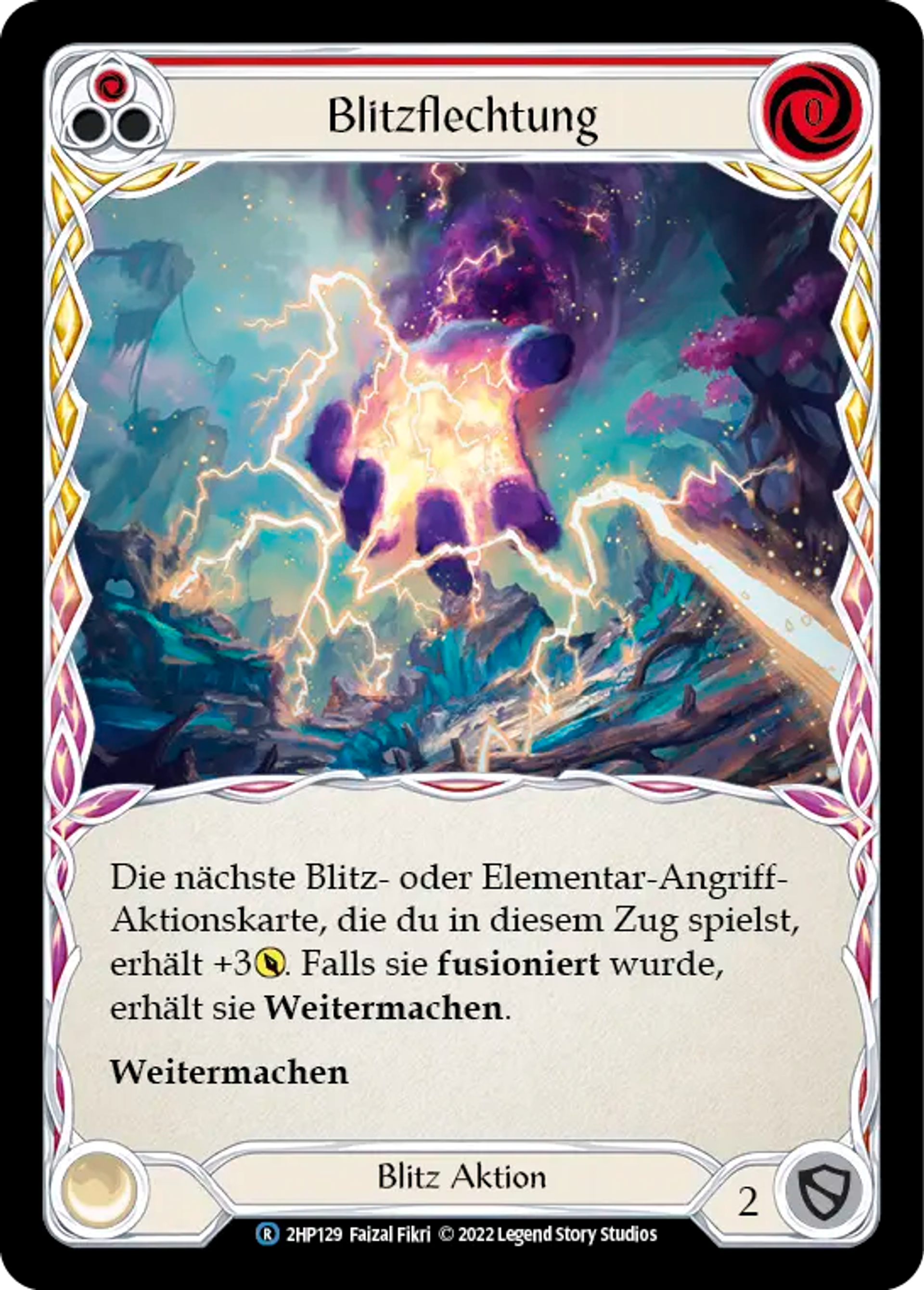 Weave Lightning (Red) — History Pack 2 - Black Label — Flesh and Blood