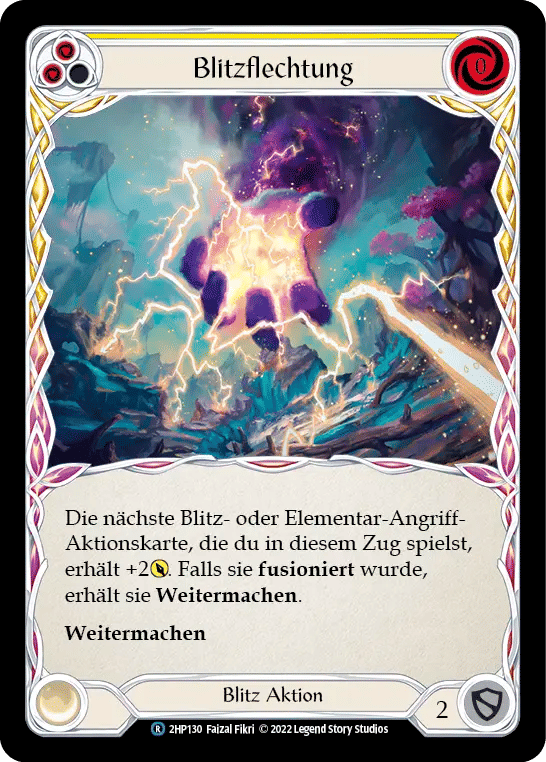Weave Lightning (Yellow) — History Pack 2 - Black Label — Flesh and Blood