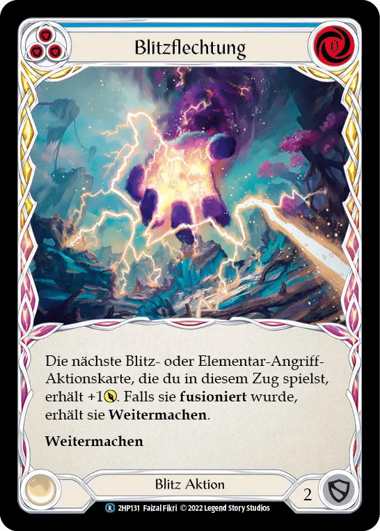 Weave Lightning (Blue) — History Pack 2 - Black Label — Flesh and Blood