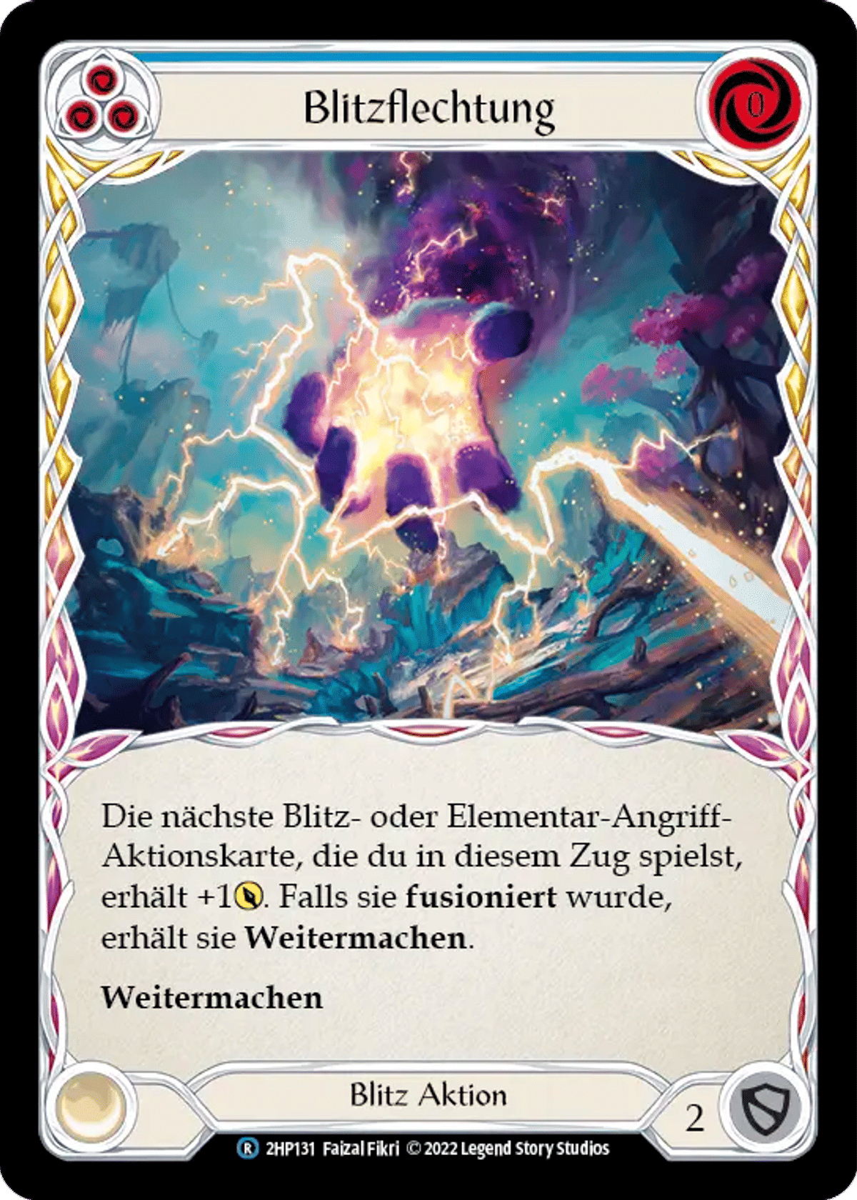 Weave Lightning (Blue) from History Pack 2 - Black Label - Flesh and Blood