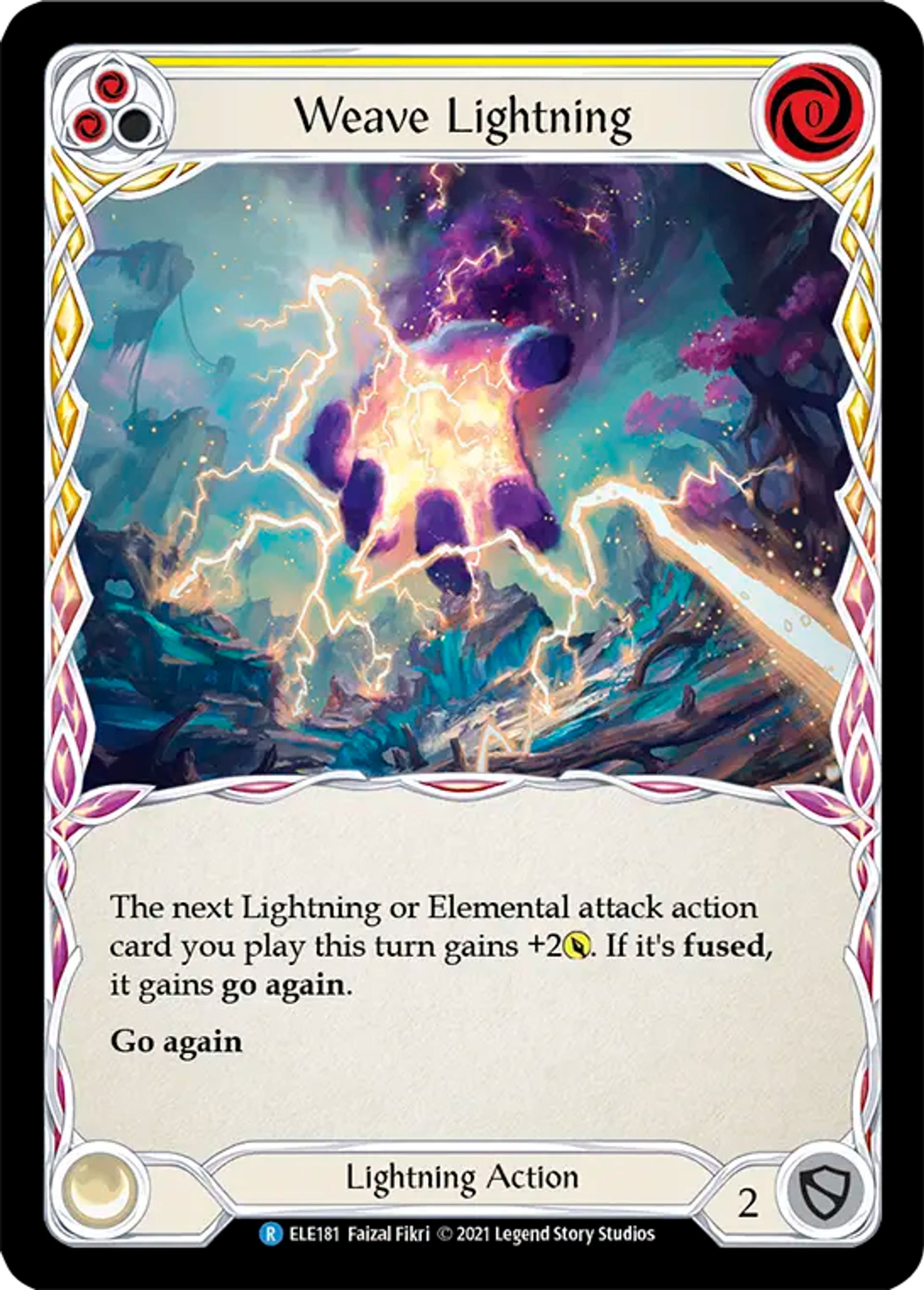Weave Lightning (Yellow) — Tales of Aria — Flesh and Blood
