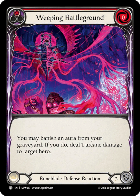 Weeping Battleground (Red) — Silver Age - Viserai, Between Worlds — Flesh and Blood