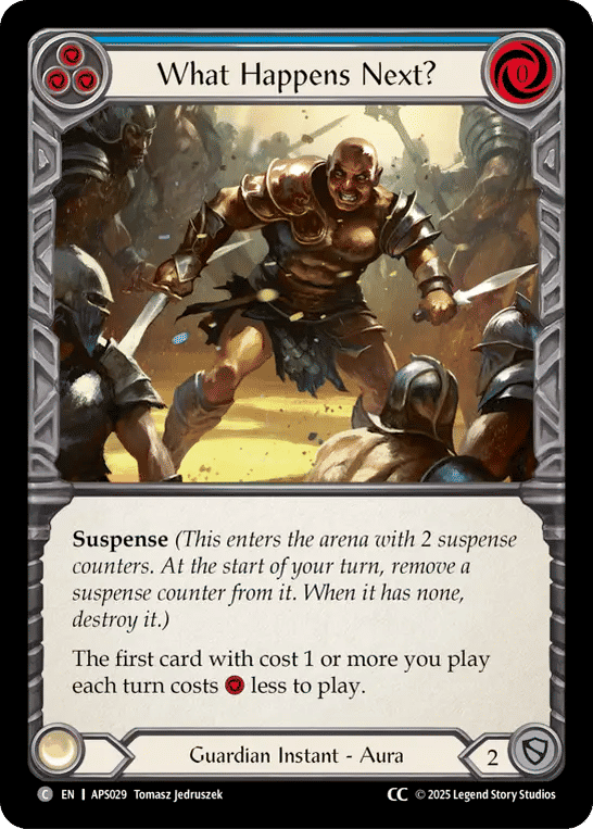 What Happens Next? (Blue) — Armory Deck - Pleiades, Superstar — Flesh and Blood