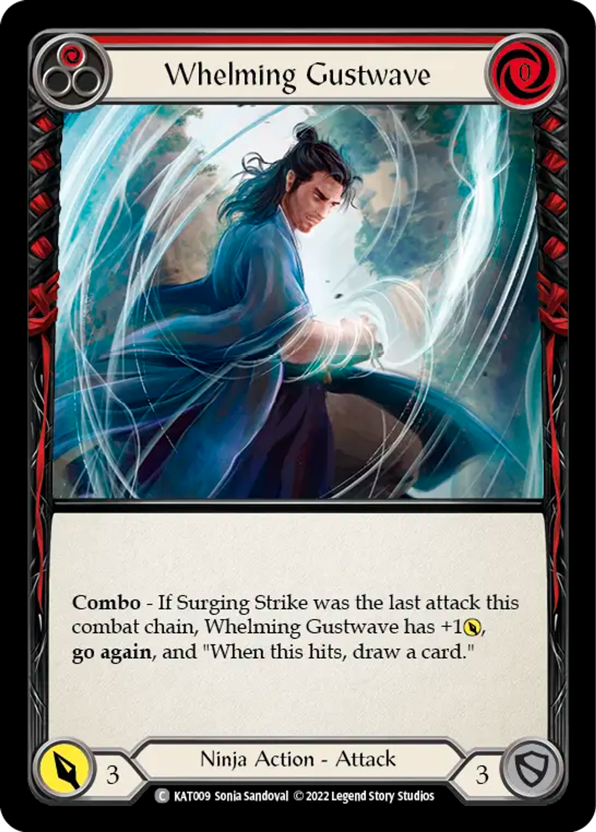 Whelming Gustwave (Red) — Katsu - Blitz Deck — Flesh and Blood