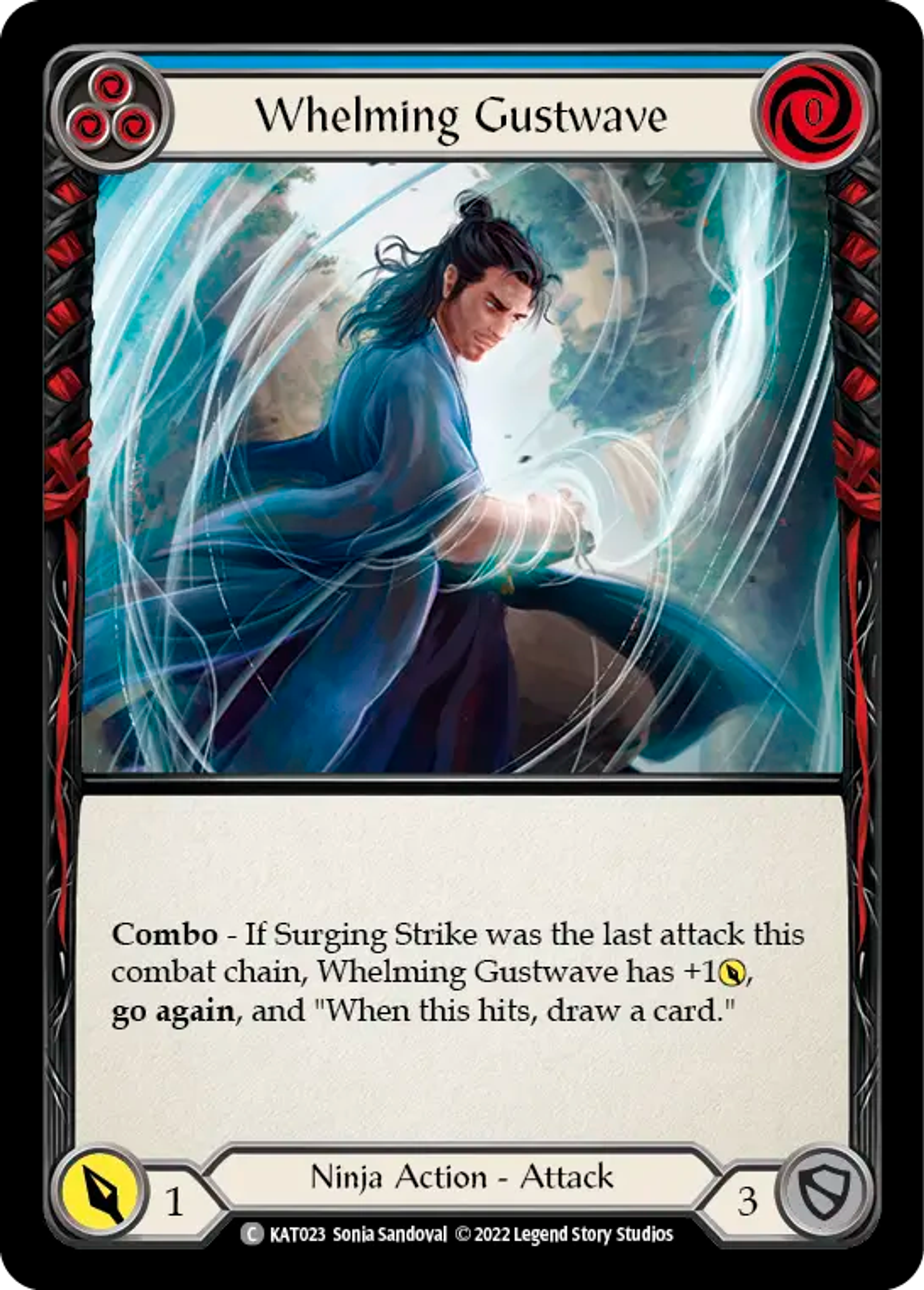 Whelming Gustwave (Blue) — Katsu - Blitz Deck — Flesh and Blood