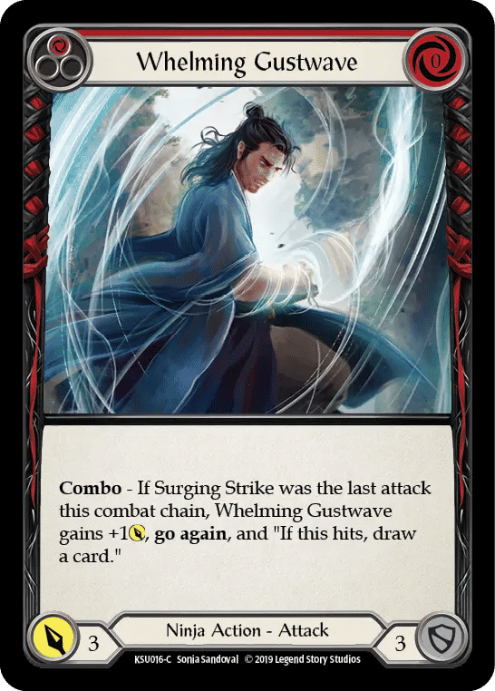 Whelming Gustwave (Red) — Katsu, the Wanderer - Hero Deck — Flesh and Blood