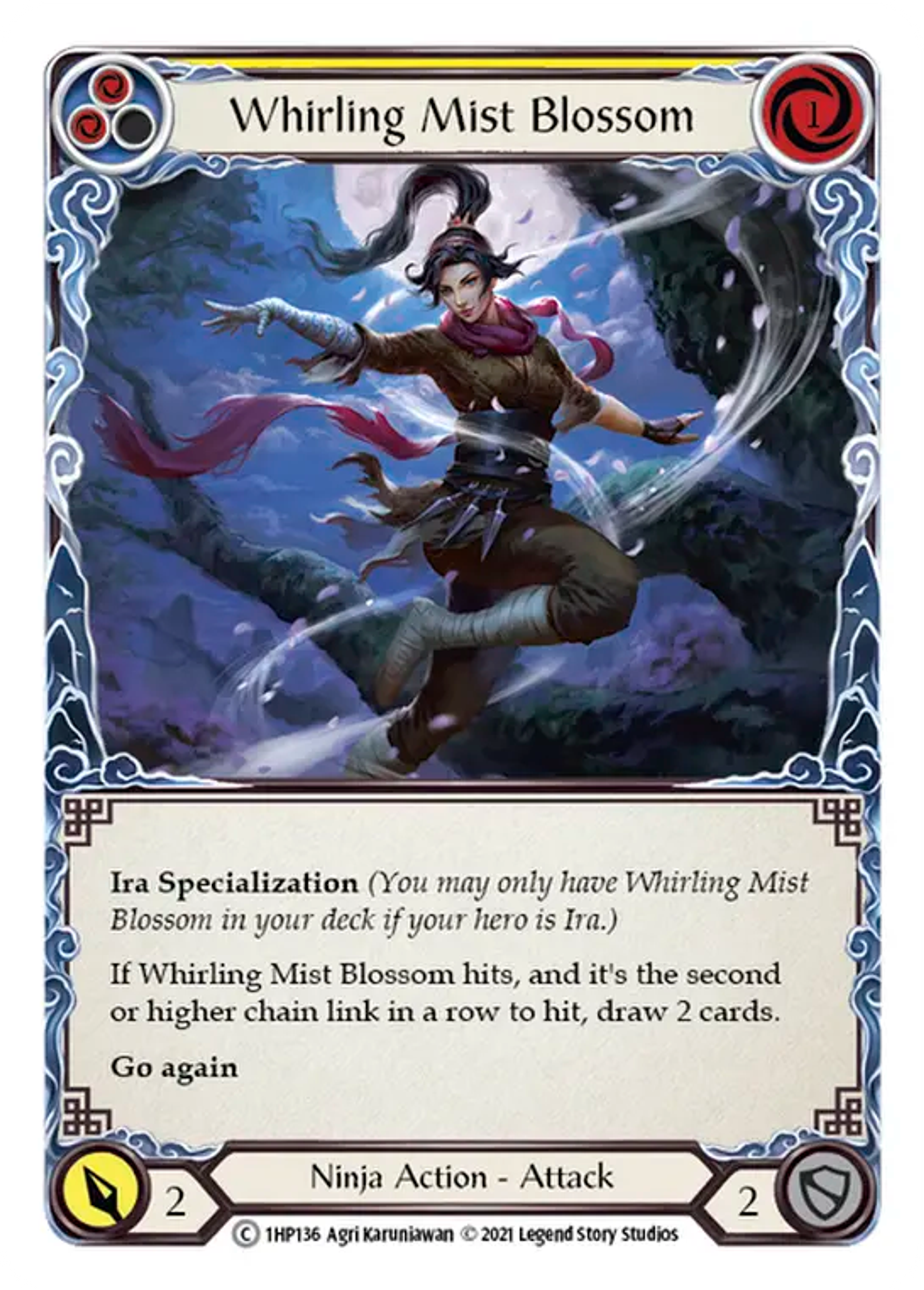 Whirling Mist Blossom (Yellow) — History Pack 1 — Flesh and Blood