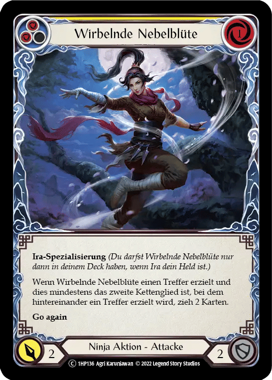 Whirling Mist Blossom (Yellow) — History Pack 1 - Black Label — Flesh and Blood