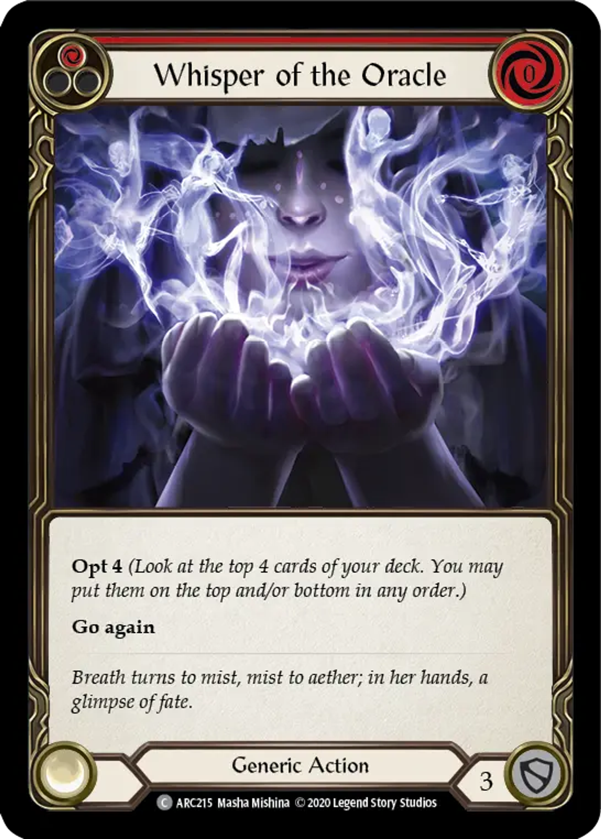 Whisper of the Oracle (Red) — Arcane Rising - Unlimited — Flesh and Blood