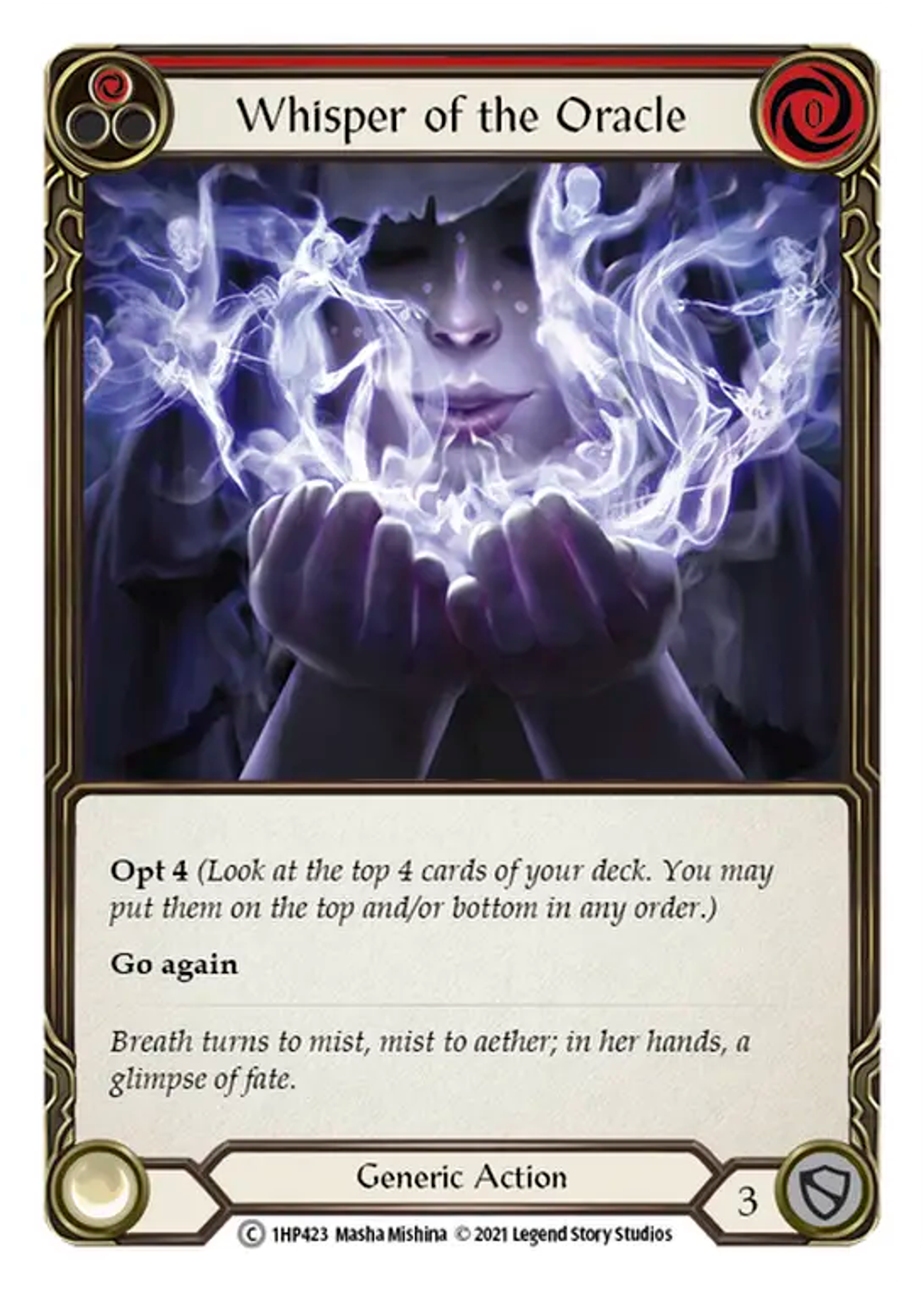 Whisper of the Oracle (Red) — History Pack 1 — Flesh and Blood