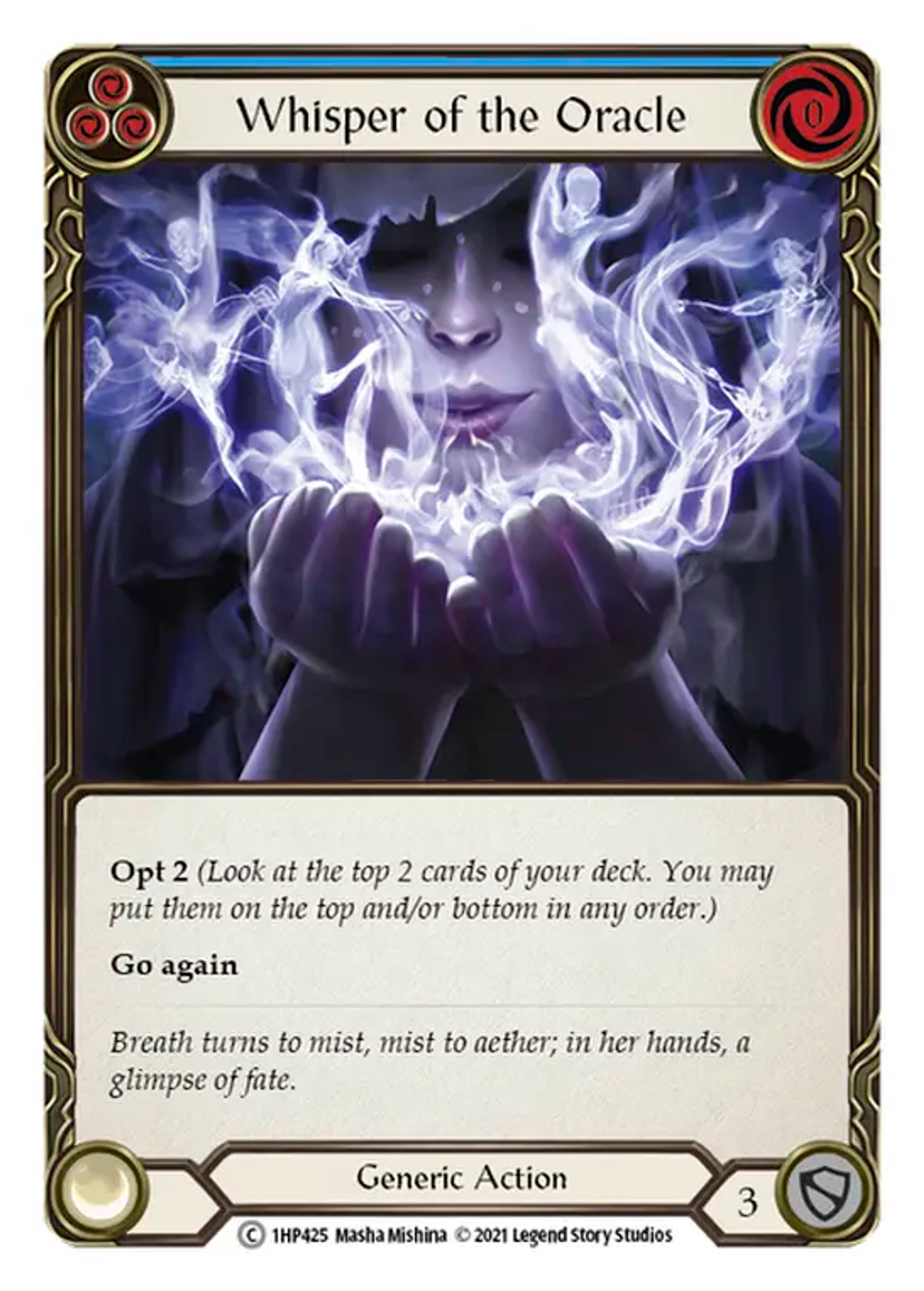 Whisper of the Oracle (Blue) — History Pack 1 — Flesh and Blood