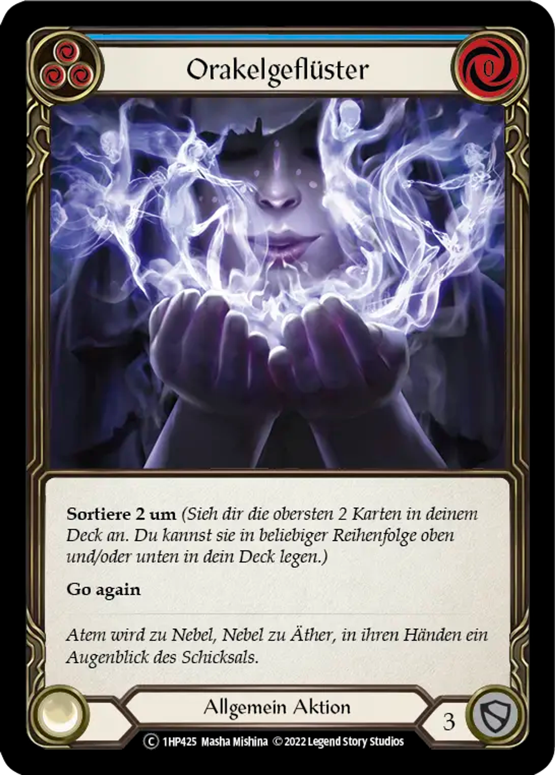 Whisper of the Oracle (Blue) — History Pack 1 - Black Label — Flesh and Blood