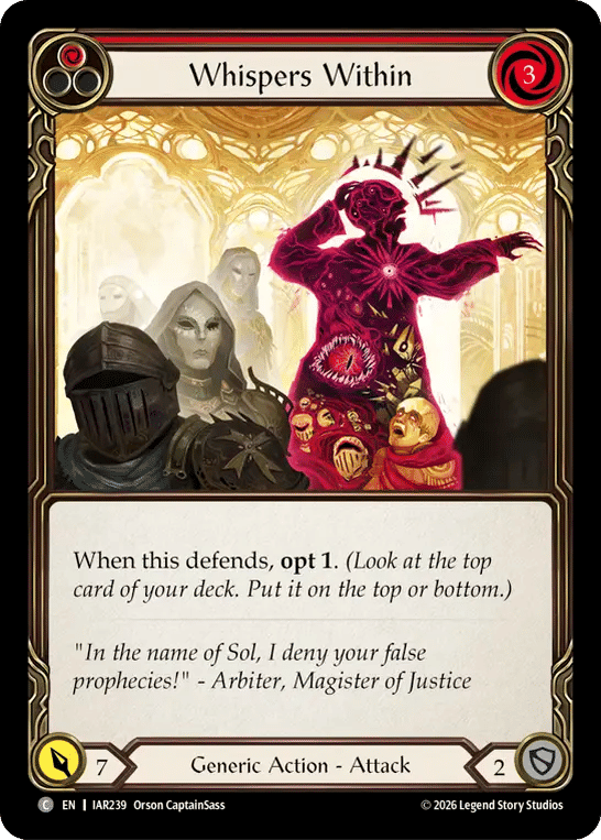 Whispers Within (Red) — Usurp the Shadow Throne — Flesh and Blood