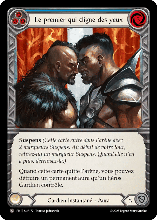 Le premier qui cligne des yeux — Super Slam — Flesh and Blood