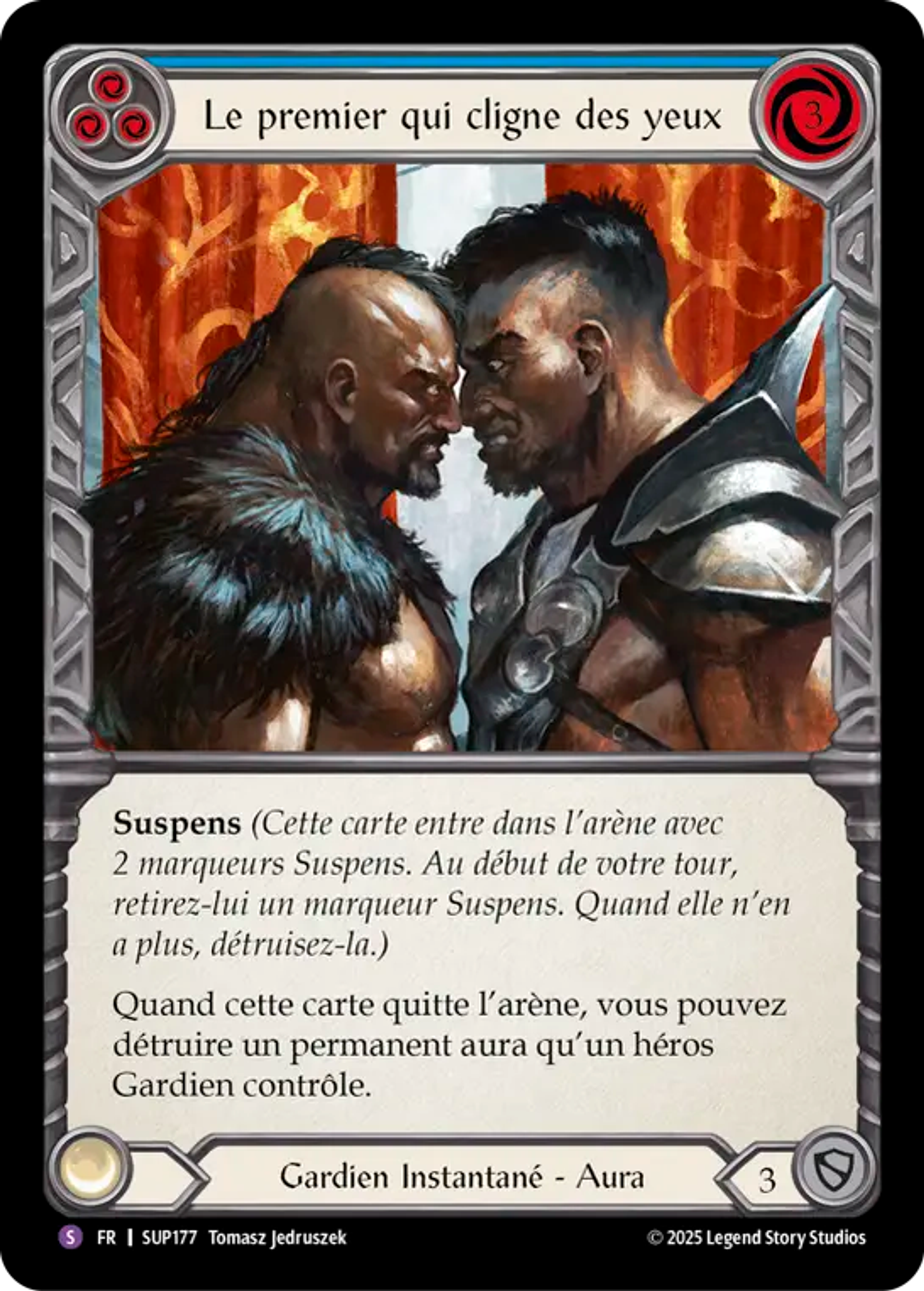 Le premier qui cligne des yeux — Super Slam — Flesh and Blood