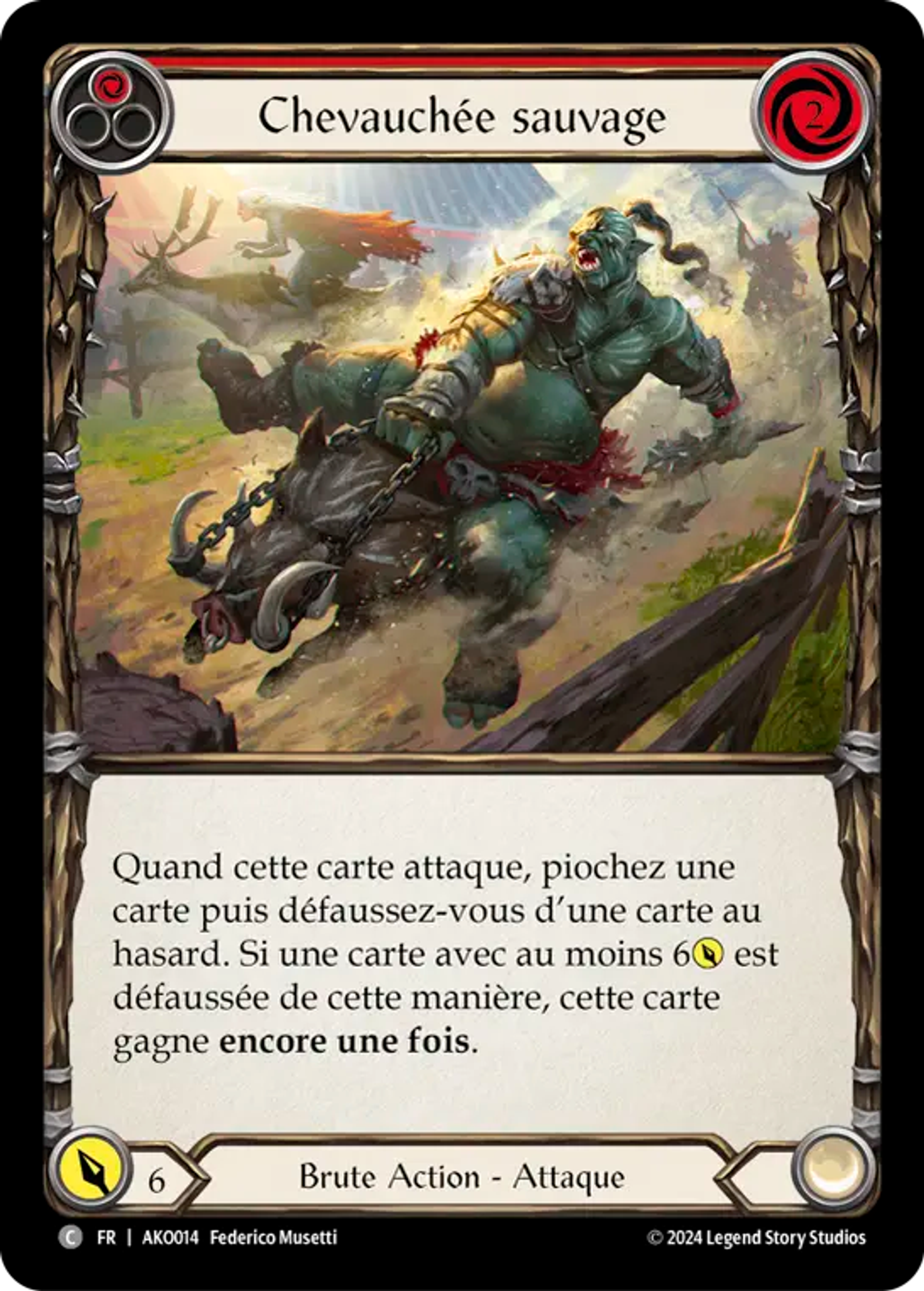 Chevauchée sauvage — Armory Deck - Kayo, Armed and Dangerous — Flesh and Blood