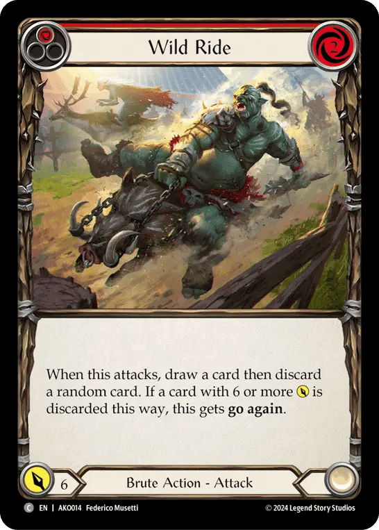 Wild Ride (Red) — Armory Deck - Kayo, Armed and Dangerous — Flesh and Blood