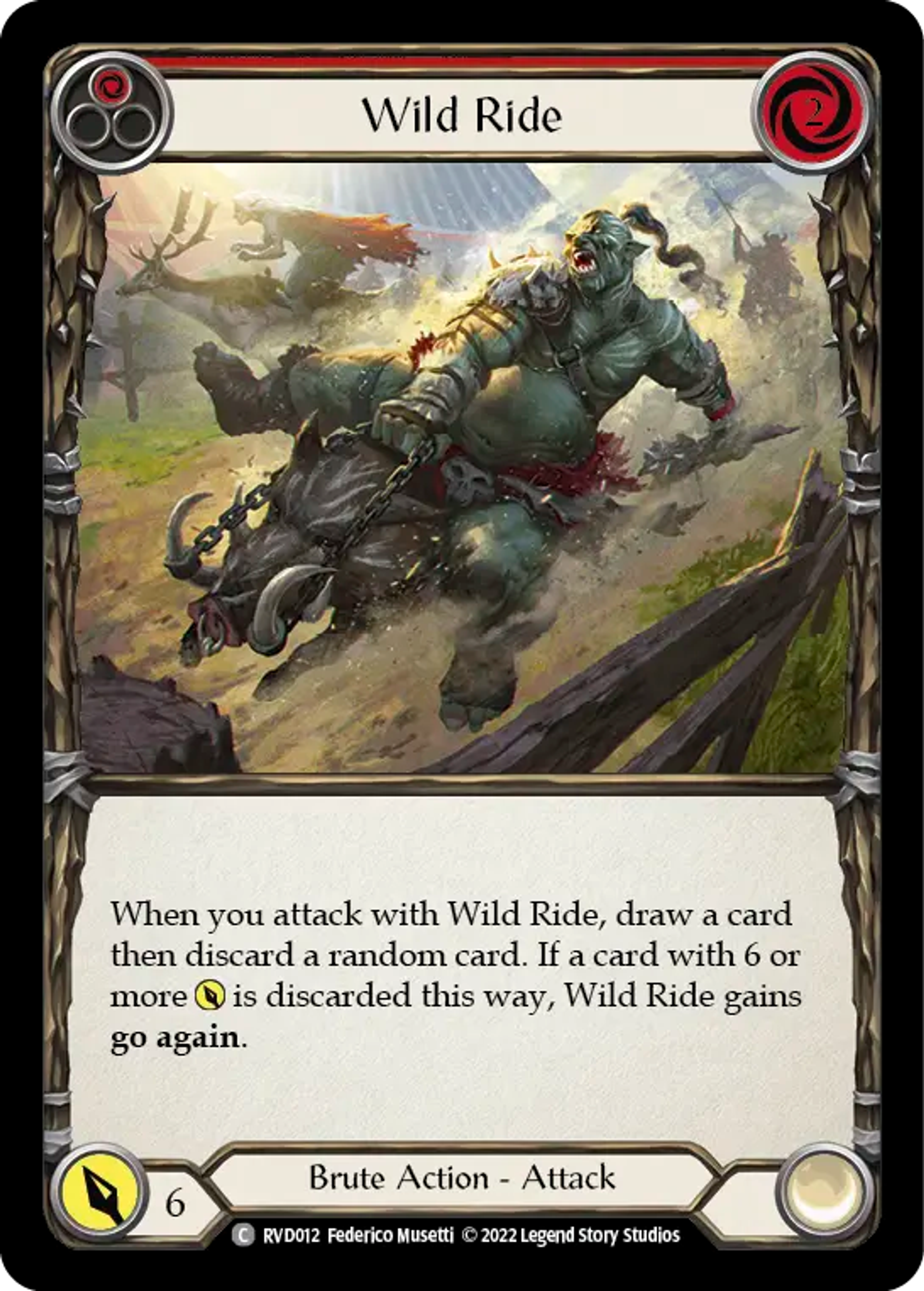 Wild Ride (Red) — Classic Battles: Rhinar vs Dorinthea — Flesh and Blood