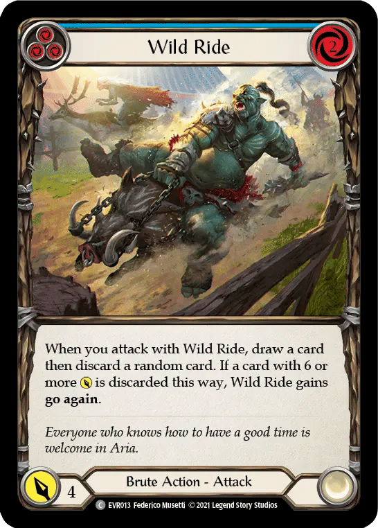 Wild Ride (Blue) — Everfest — Flesh and Blood