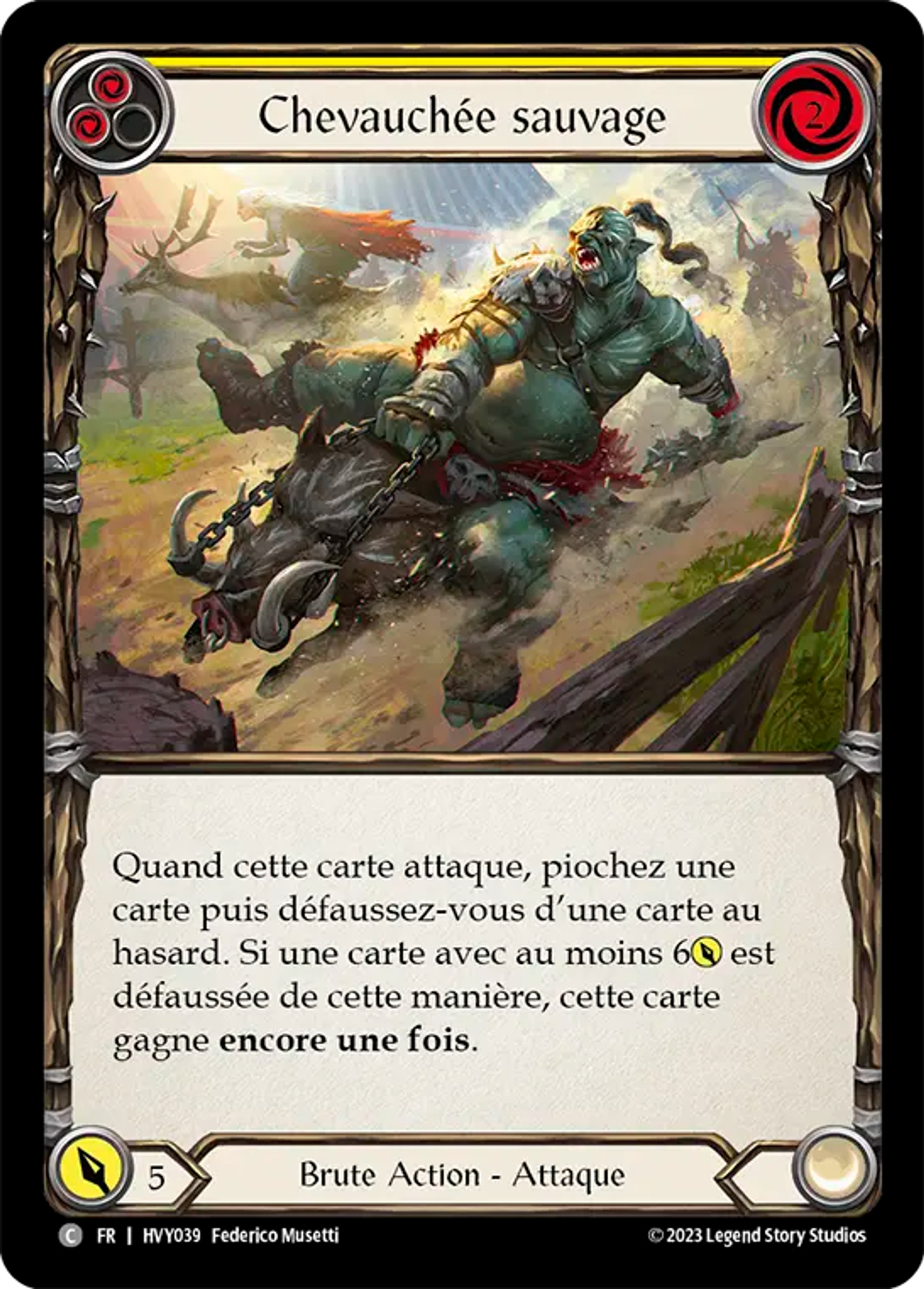 Chevauchée sauvage — Heavy Hitters — Flesh and Blood