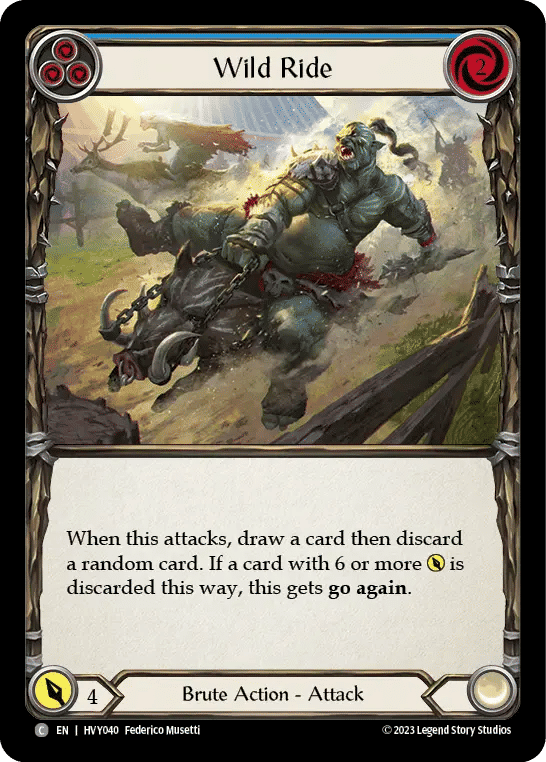 Wild Ride (Blue) — Heavy Hitters — Flesh and Blood