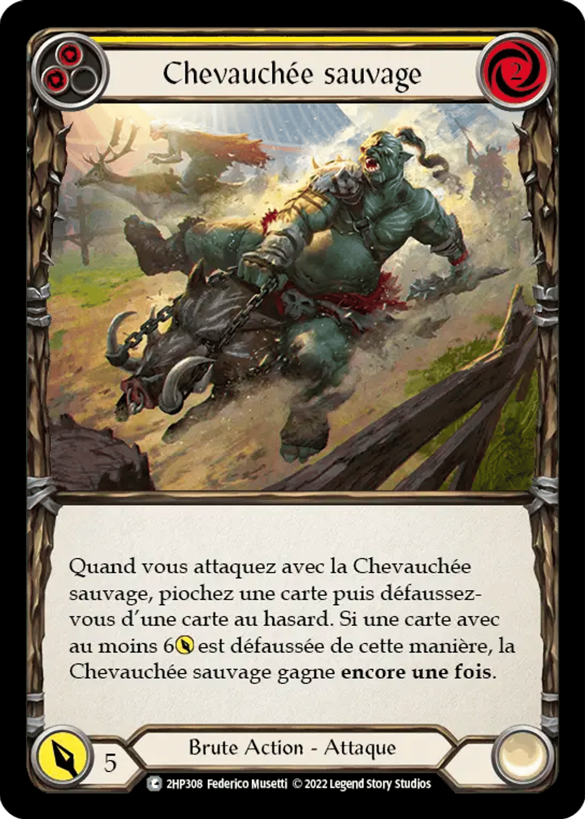 Chevauchée sauvage from History Pack 2 - Black Label - Flesh and Blood