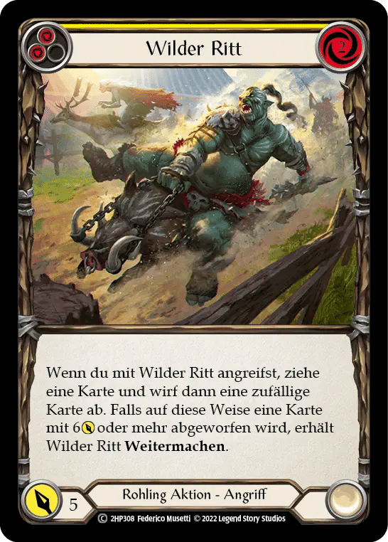 Wild Ride (Yellow) — History Pack 2 - Black Label — Flesh and Blood