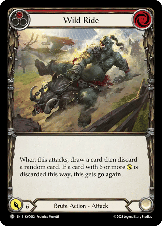Wild Ride (Red) — Kayo - Heavy Hitters Blitz Deck — Flesh and Blood