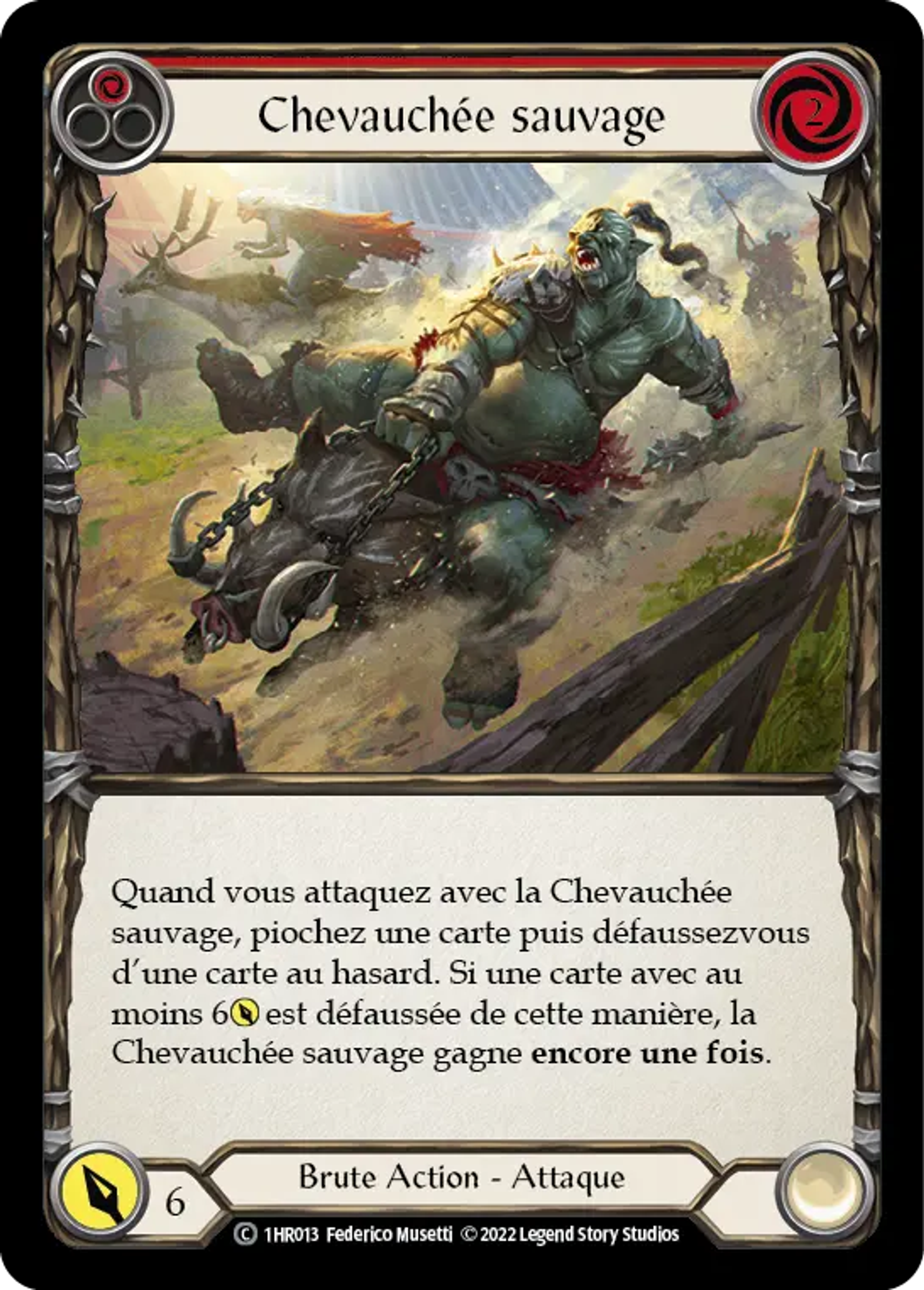 Chevauchée sauvage — Rhinar - Blitz Deck — Flesh and Blood