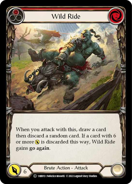 Wild Ride (Red) — Rhinar - Blitz Deck — Flesh and Blood