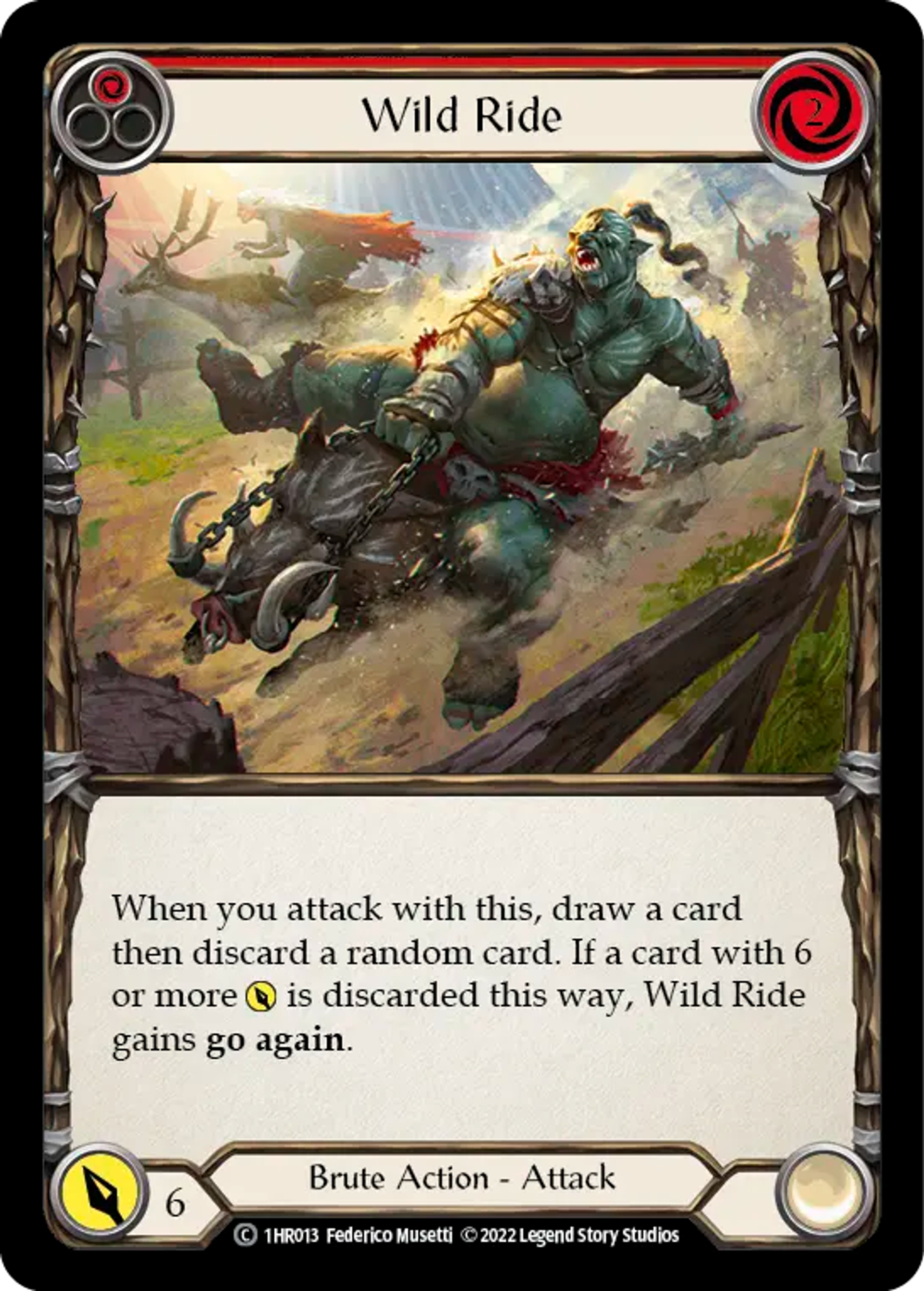 Wild Ride (Red) — Rhinar - Blitz Deck — Flesh and Blood