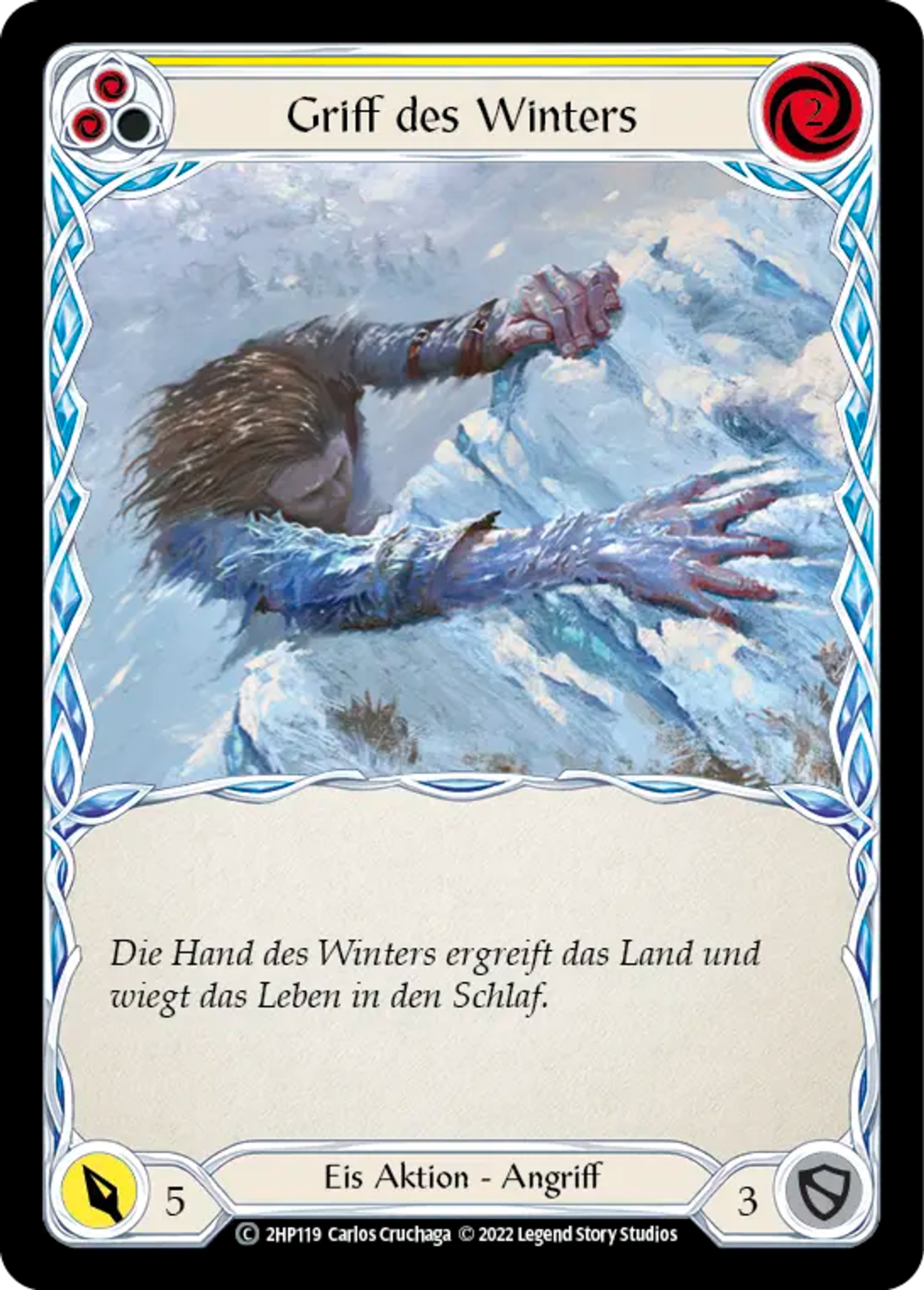 Winter's Grasp (Yellow) — History Pack 2 - Black Label — Flesh and Blood