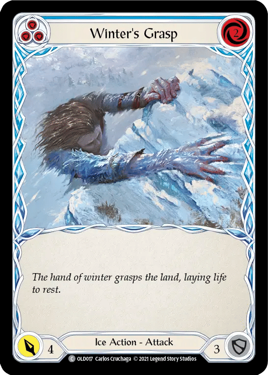 Winter's Grasp (Blue) — Oldhim - Blitz Deck — Flesh and Blood