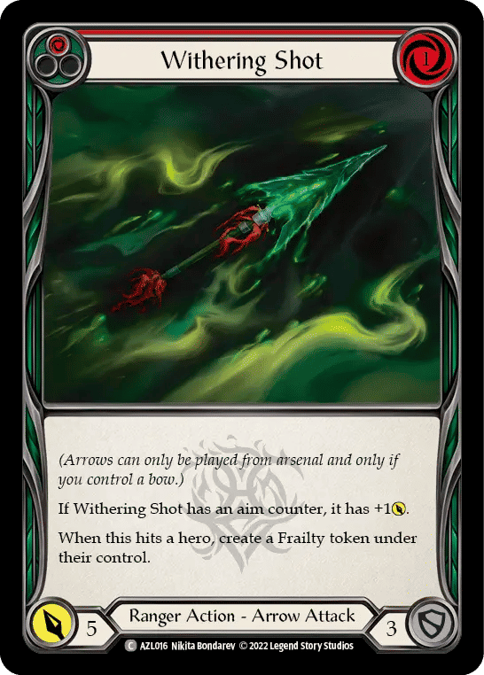 Withering Shot (Red) — Azalea - Blitz Deck — Flesh and Blood
