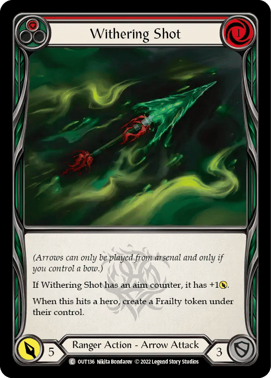 Withering Shot (Red) — Outsiders — Flesh and Blood