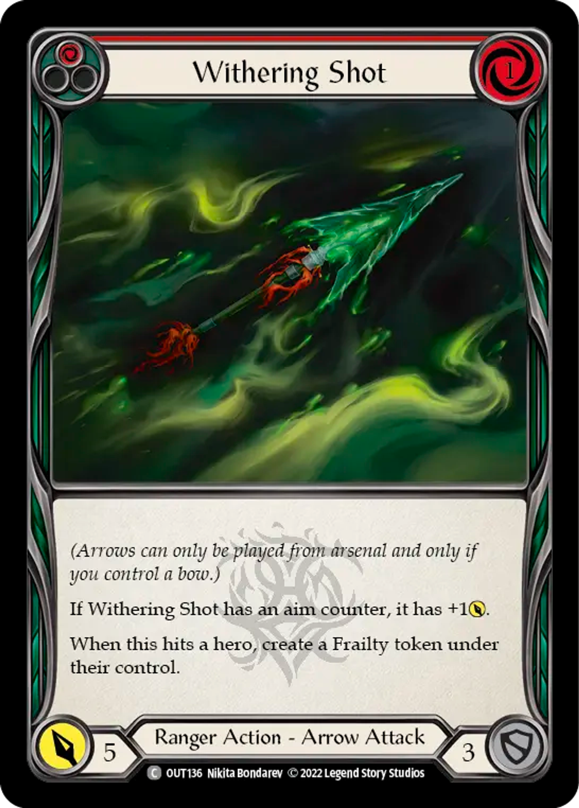 Withering Shot (Red) — Outsiders — Flesh and Blood